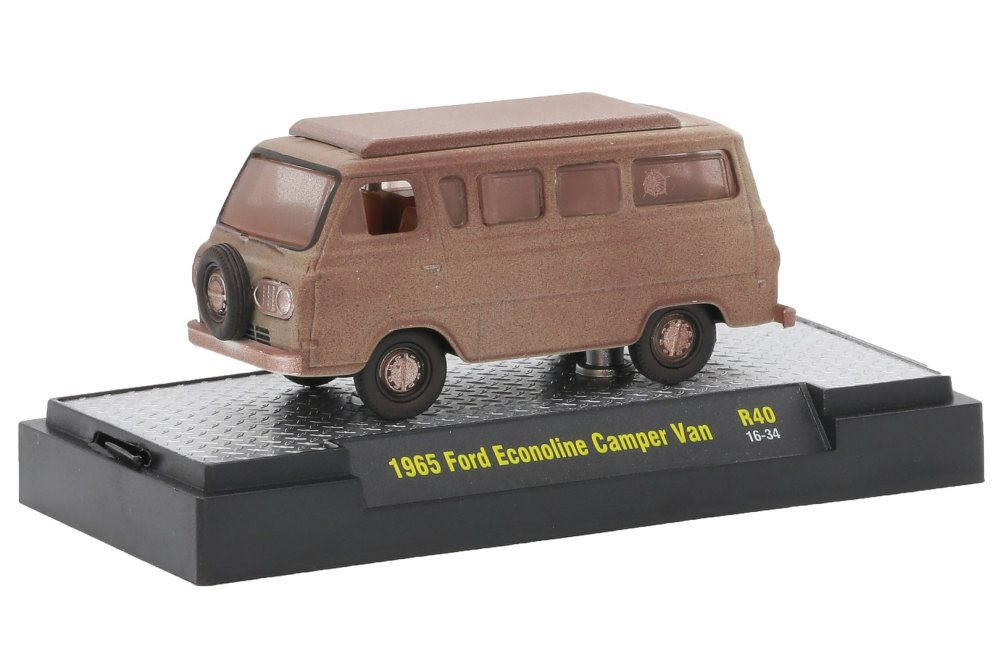 1965 Ford Econoline Camper Van, Weathered Rusted Beige - M2