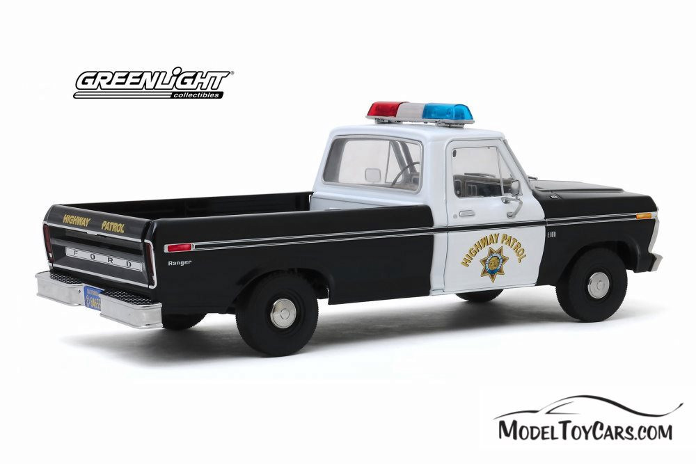 1975 Ford F-100 Pickup Truck California Highway Patrol, Black and
