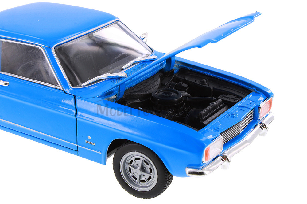 1969 Ford Capri Hard Top, Blue - Welly 24069/4D - 1/24 Scale