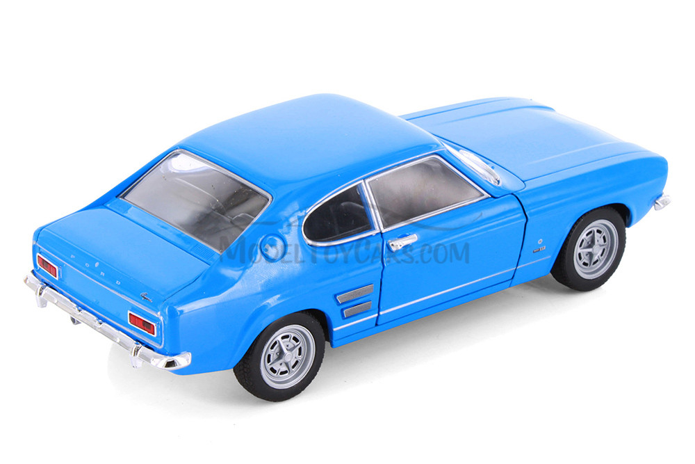 1969 Ford Capri Hard Top, Blue - Welly 24069/4D - 1/24 Scale Diecast Model Toy Car
