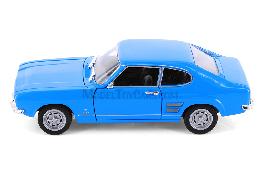 1969 Ford Capri Hard Top, Blue - Welly 24069/4D - 1/24 Scale