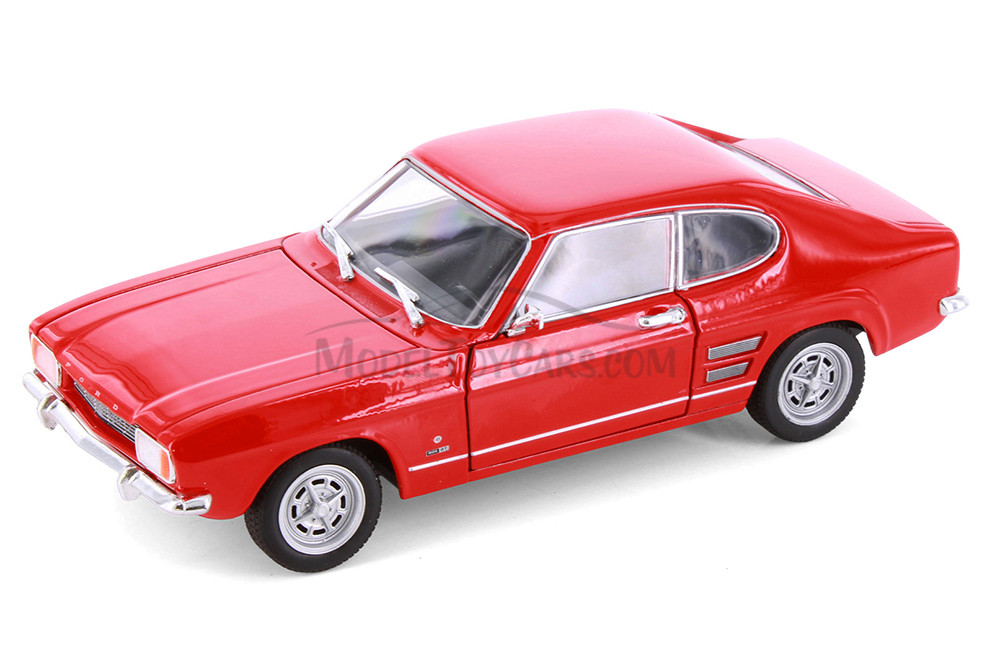 1969 Ford Capri Hard Top, Red - Welly 24069/4D - 1/24 Scale Diecast Model Toy Car