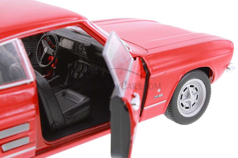 1969 Ford Capri Hard Top, Red - Welly 24069/4D - 1/24 Scale Diecast Model Toy Car