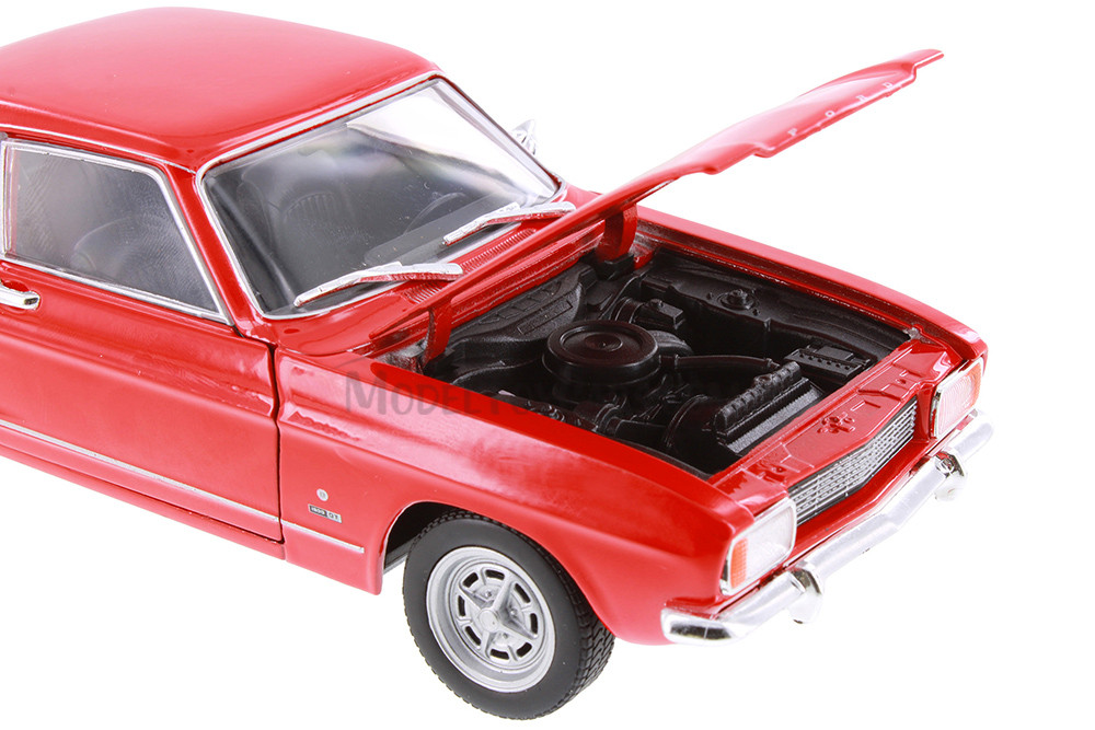 1969 Ford Capri Hard Top, Red - Welly 24069/4D - 1/24 Scale