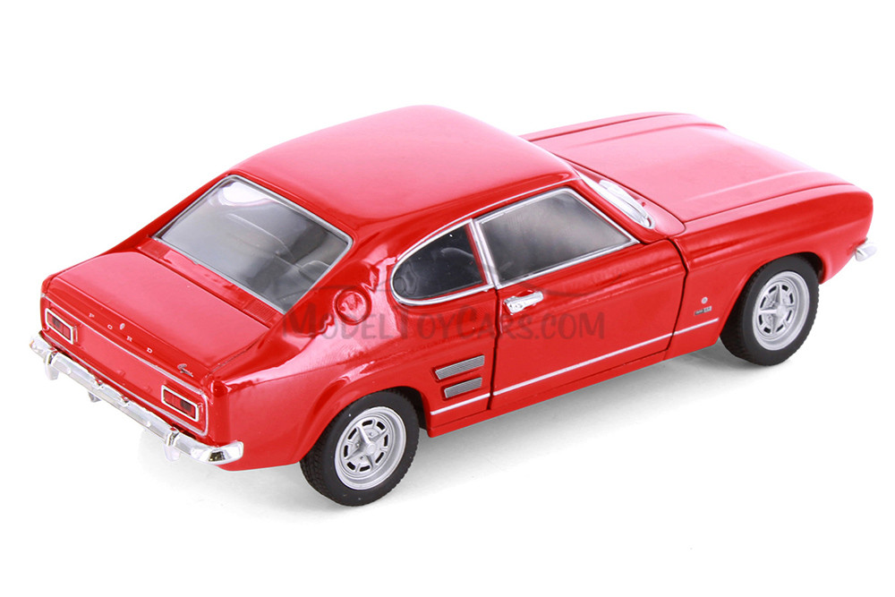 1969 Ford Capri Hard Top, Red - Welly 24069/4D - 1/24 Scale Diecast Model Toy Car