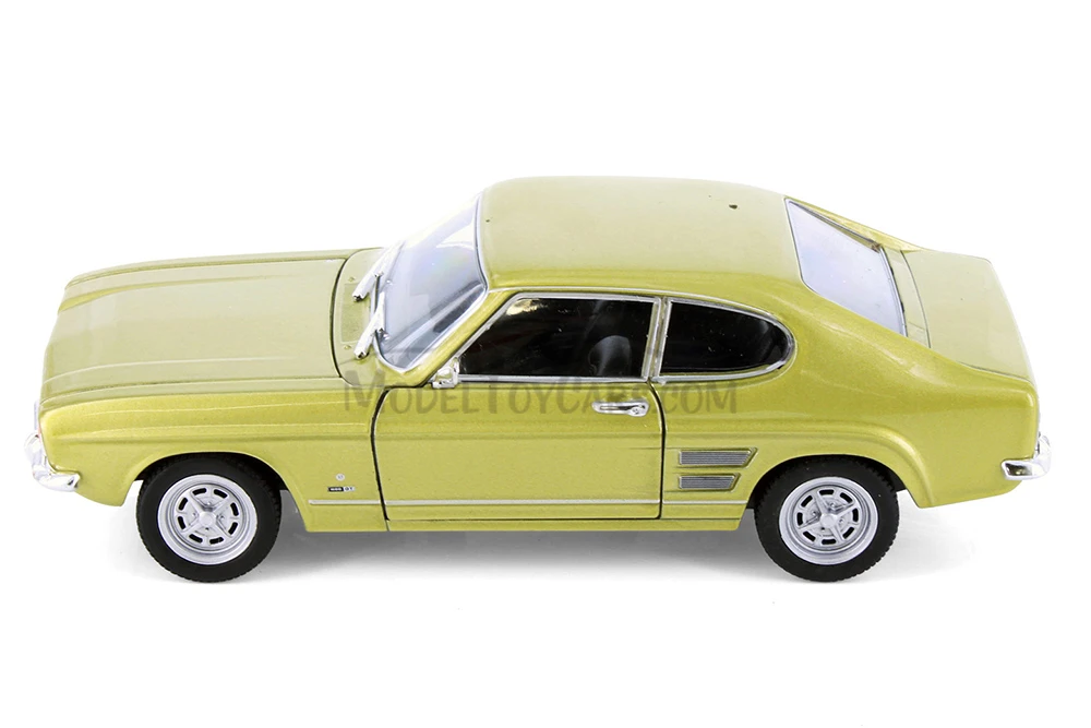 1969 Ford Capri Hard Top, Green - Welly 24069/4D - 1/24 Scale Diecast Model Toy Car