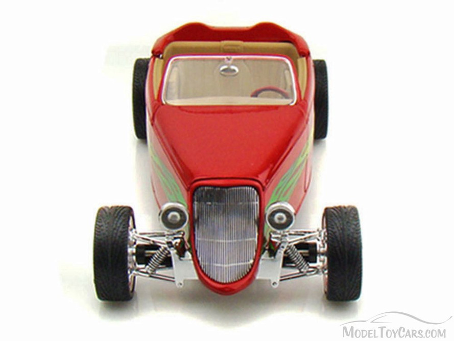 1933 Ford Convertible, Red - Road Signature 92838 - 1/18 Scale