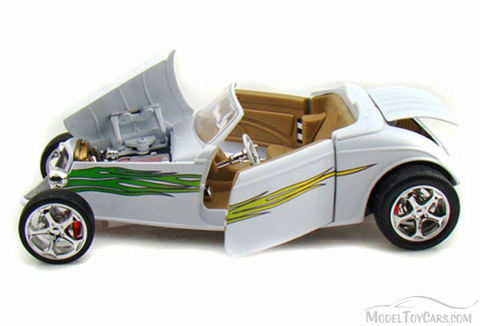 1933 Ford Convertible, White - Road Signature 92838 - 1/18 Scale Diecast Model Toy Car