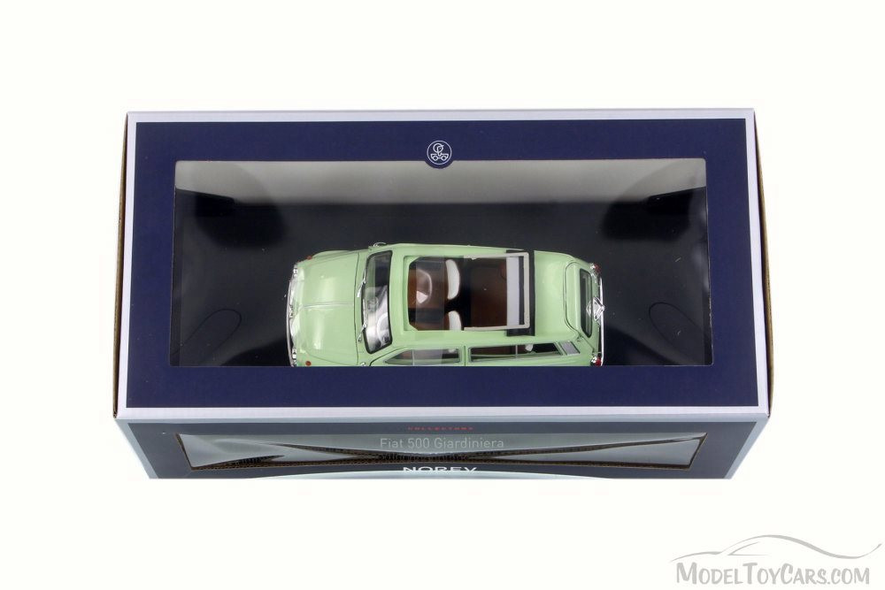 1962 Fiat 500 Giardiniera, Light Green - Norev 187723 - 1/18 Scale