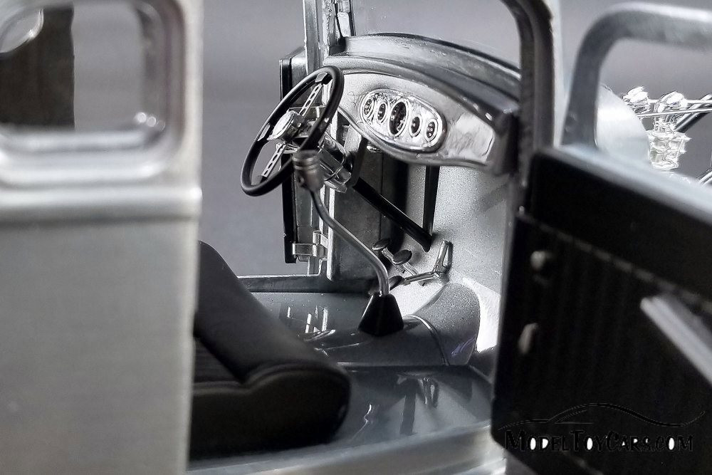 1932 Ford 5 Window Hot Rod Coupe, Silver - Acme 1805013 - 1/18
