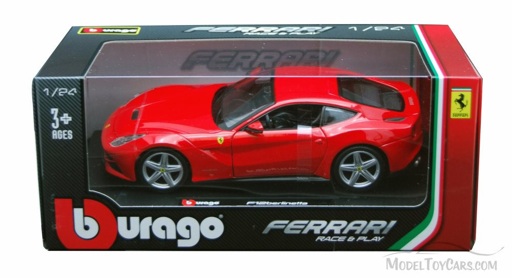 Ferrari F12 Berlinetta, Red - Bburago 26007 - 1/24 scale Diecast Model Toy Car
