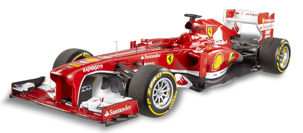 2013 - Ferrari F138 - F. Alonso, Red - Mattel Hot Wheels BCT82 - 1/18 Scale  Diecast Model Toy Car