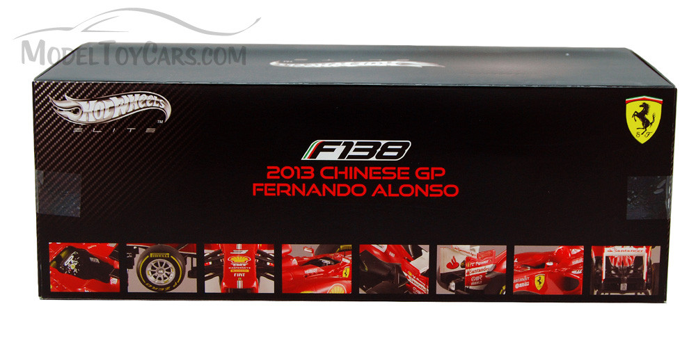 2013 - Ferrari F138 - F. Alonso, Red - Mattel Hot Wheels BCT82 - 1