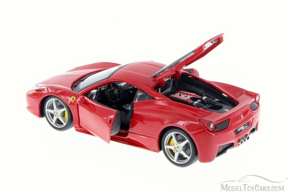 Ferrari 458 Italia, Red - Bburago 26003D - 1/24 Scale Diecast