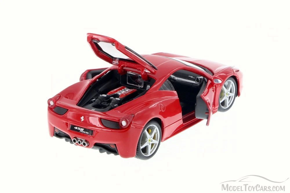 Ferrari 458 Italia, Red - Bburago 26003D - 1/24 Scale Diecast