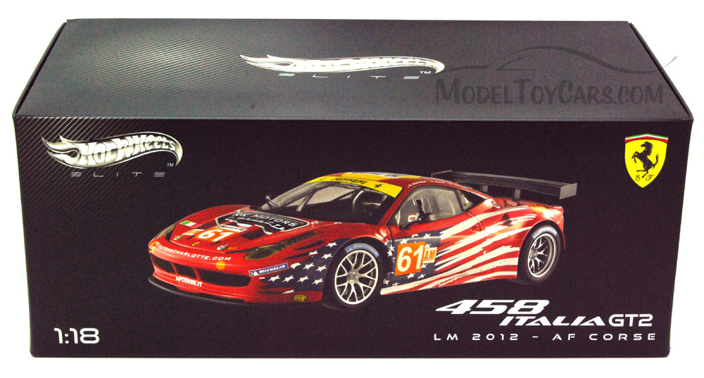 HotWheels 458 LM 2 о1 A F CORSE  1/18ミニカー