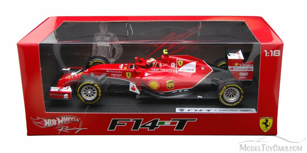 2014 Ferrari F2014 K. Raikkonen #7, Red - Mattel Hot Wheels Racing