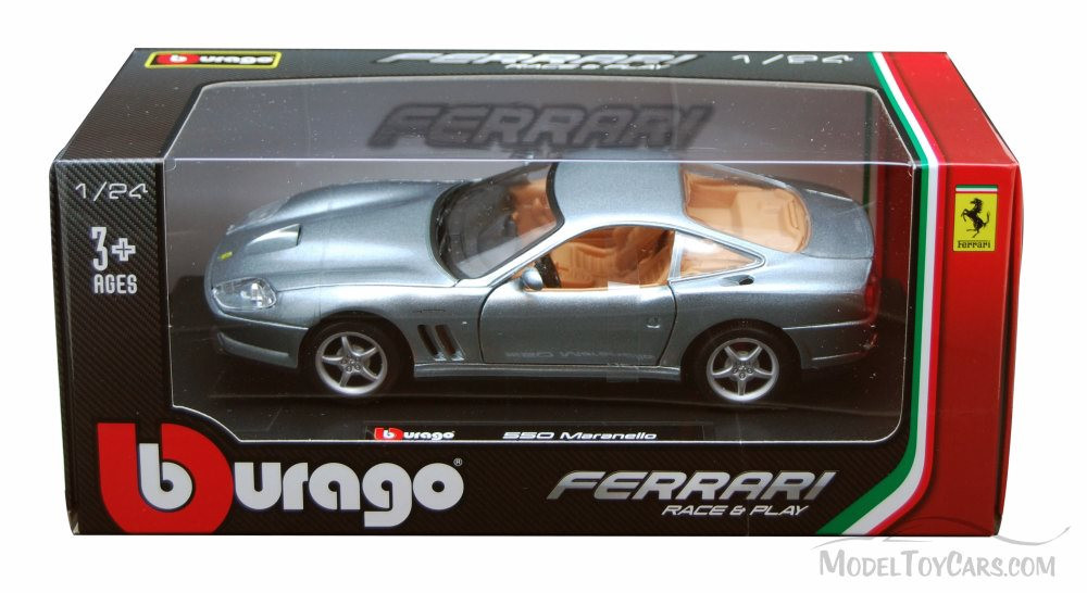 その他 FERRARI 550 MARANELLO 24/1 Ferrari 550 Maranello Grey 1/24 Diecast Model Car by Bburago