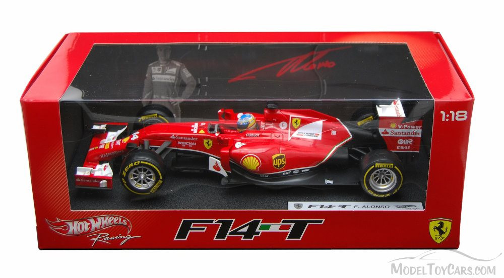 2014 Ferrari F2014 F. Alonso #14, Red - Mattel Hot Wheels Racing