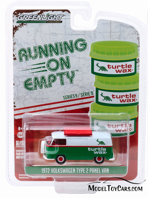 1972 Volkswagen Type 2 Panel Van, Turtle Wax - Greenlight 41090D/48 - 1/64 scale Diecast Car