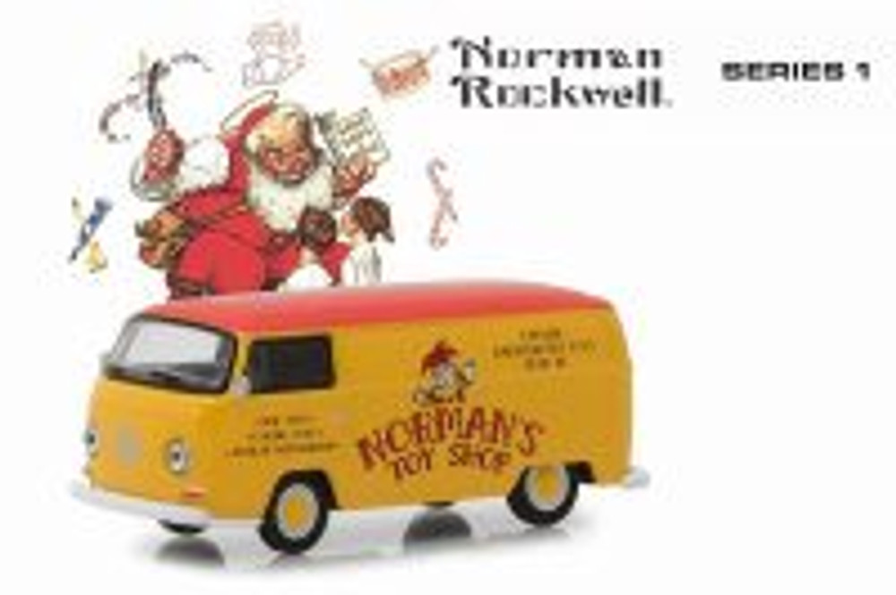 1969 Volkswagen Type 2 Panel, Norman's Toy Shop - Greenlight 37150D/48 - 1/64 Scale Diecast Car