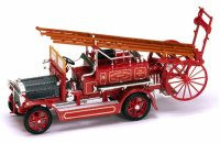 1921 Dennis N Type Fire Engine, Red - Yatming 43008 - 1/43 Scale Diecast Model Toy Car