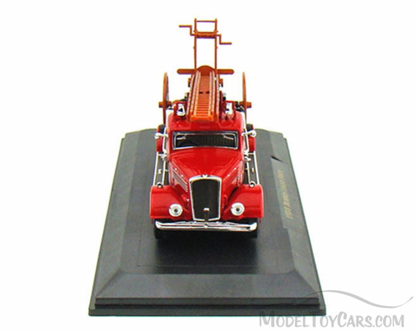 1938 Dennis Light Four Fire Engine, Red - Yatming 43011 - 1/43 Scale Diecast Model Toy Car