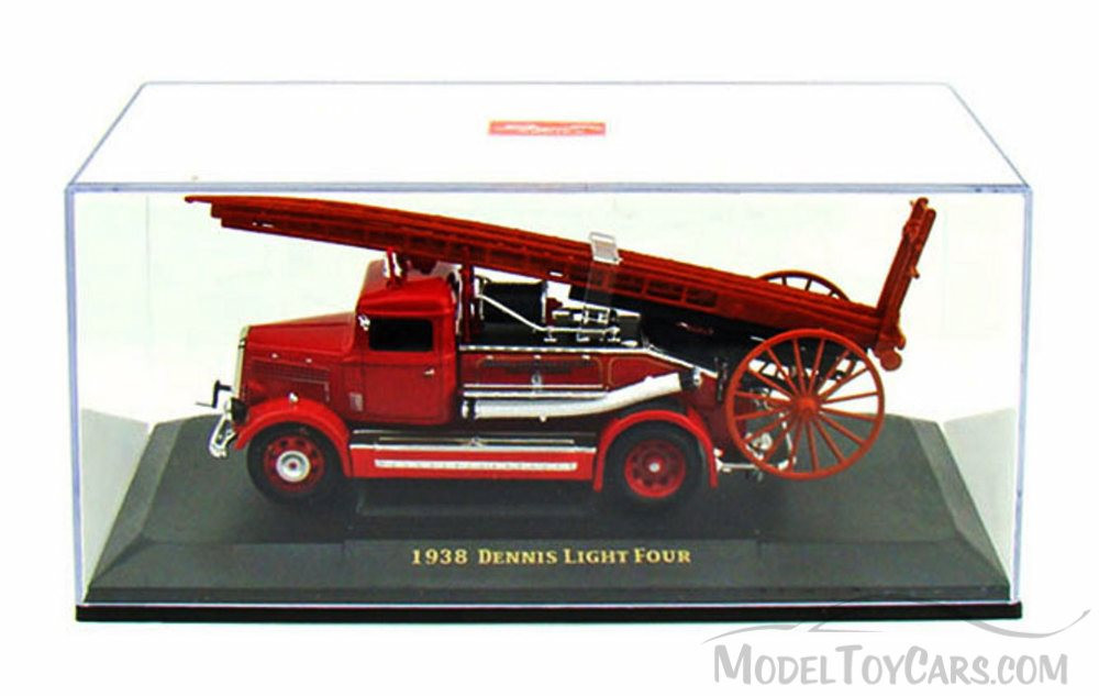 1938 Dennis Light Four Fire Engine, Red - Yatming 43011 - 1/43 Scale Diecast Model Toy Car