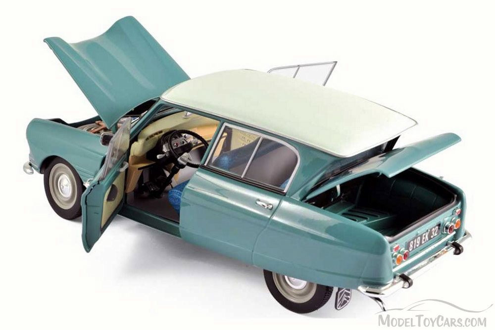 1964 Citroen Ami 6, Jade Green - Norev 181536 - 1/18 Scale Diecast Model  Toy Car