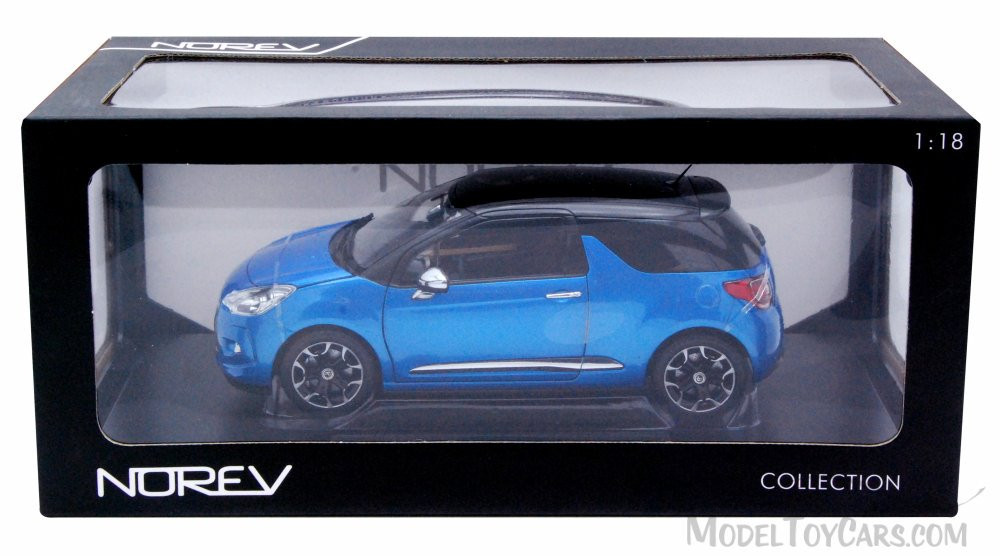 2011 Citroen DS3, Belle Blue - Norev 181539 - 1/18 Scale Diecast