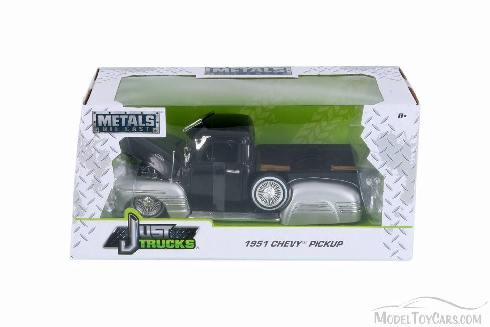 1951 Chevy Pick-Up, Red w/ Silver - JADA 97229WA1 - 1/24 Scale