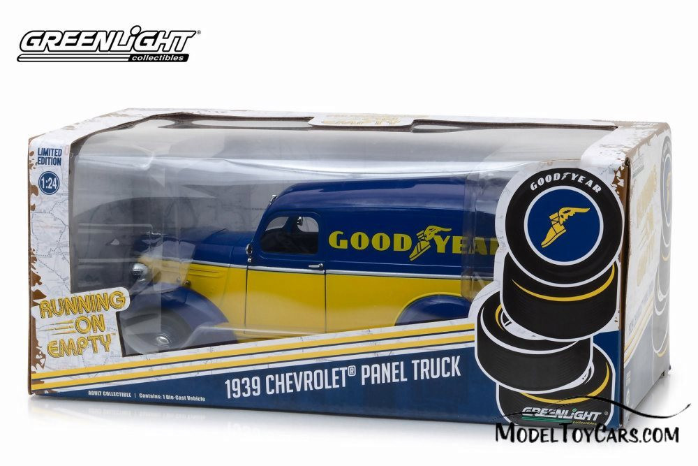 1939 Chevy Panel Truck, Good Year Tires - Greenlight 18243 - 1/24 scale Diecast Model Toy Car