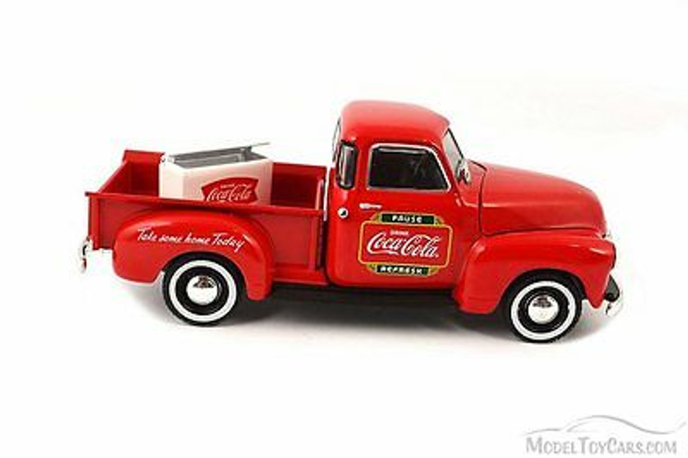 1953 Chevy Pickup with Cooler, Red - Motorcity Classics 478104 - 1:43 Scale Diecast Model Toy Car