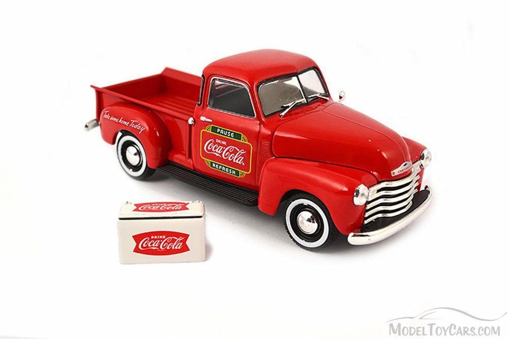 1953 Chevy Pickup with Cooler, Red - Motorcity Classics 478104 - 1:43 Scale Diecast Model Toy Car