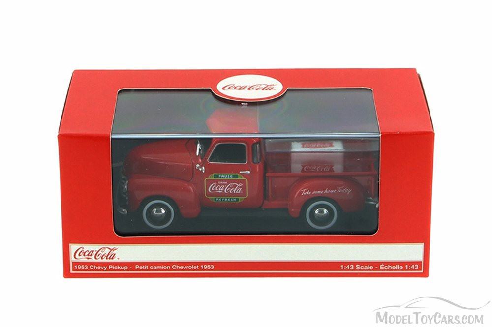 1953 Chevy Pickup with Cooler, Red - Motorcity Classics