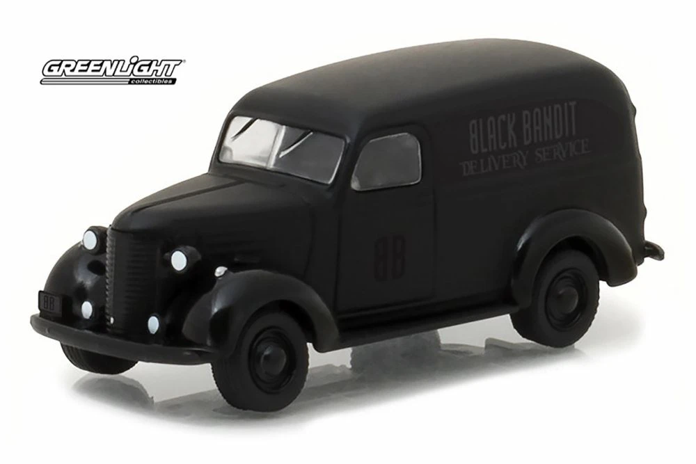 1939 Chevy Panel Truck, Black - Greenlight 27930F/48 - 1/64 Scale