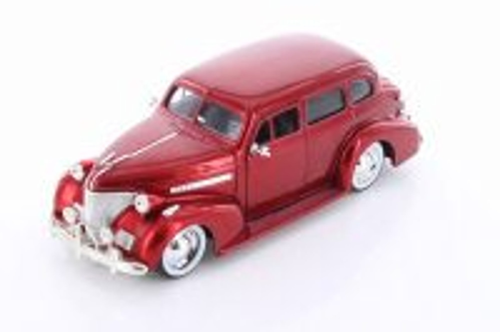1939 Chevy Master Deluxe, Red - Jada 98882-MJ - 1/24 scale Diecast Model Toy Car