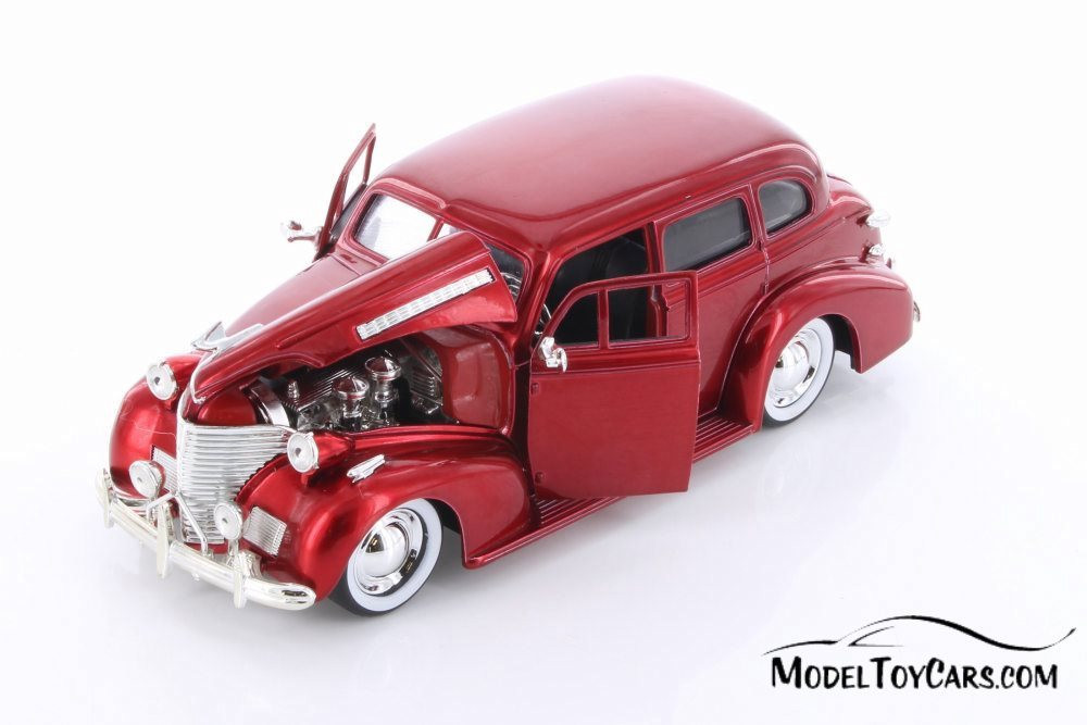 1939 Chevy Master Deluxe, Red - Jada 98882-MJ - 1/24 scale Diecast
