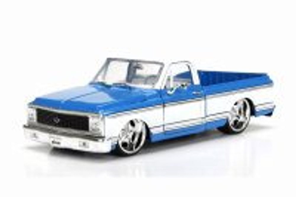 1972 Chevy Cheyenne, Blue w/ White - Jada 99048DP1 - 1/24