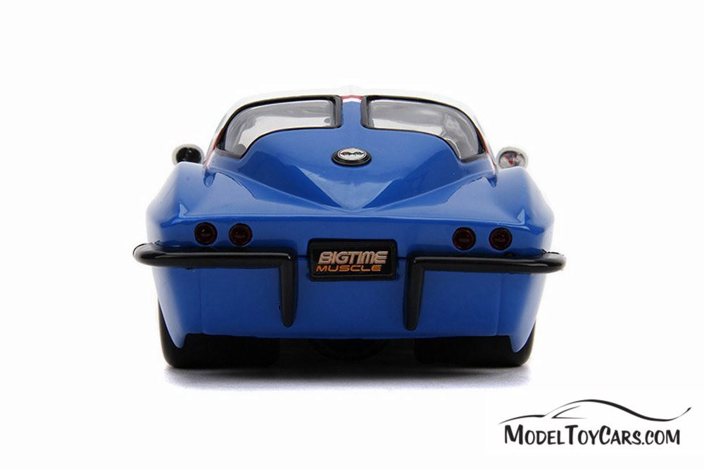 1963 Chevy Corvette Stingray, Chevy Racing - Jada 31666 - 1/24 scale Diecast Model Toy Car