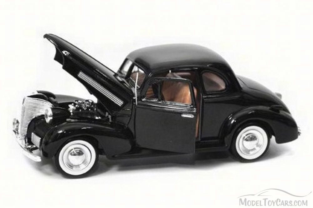 1939 Chevy Coupe, Black - Motor Max 73247AC - 1/24 Scale Diecast Model Toy Car