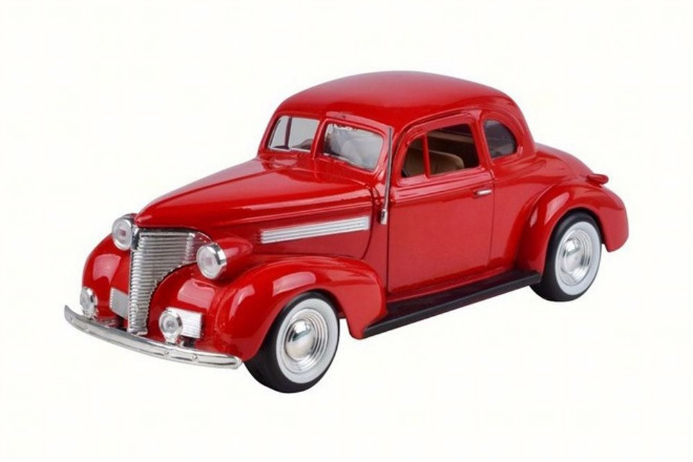 1939 Chevy Coupe, Red - Motor Max 73247W - 1/24 Scale Diecast