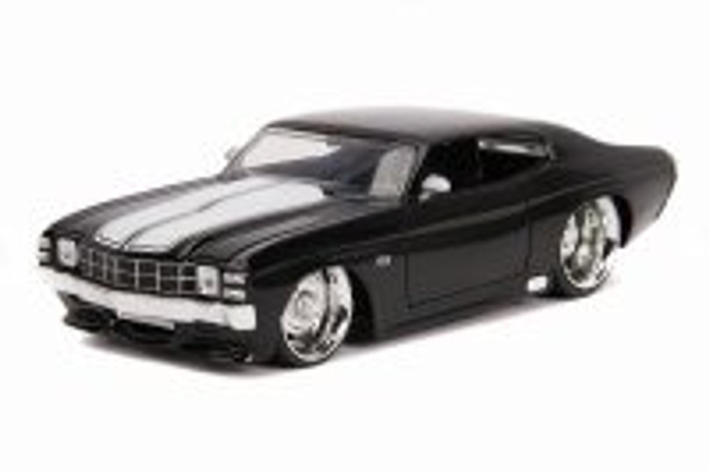 1971 Chevy Chevelle SS Hardtop, Black - Jada 31655DP1 - 1/24 scale Diecast Model Toy Car