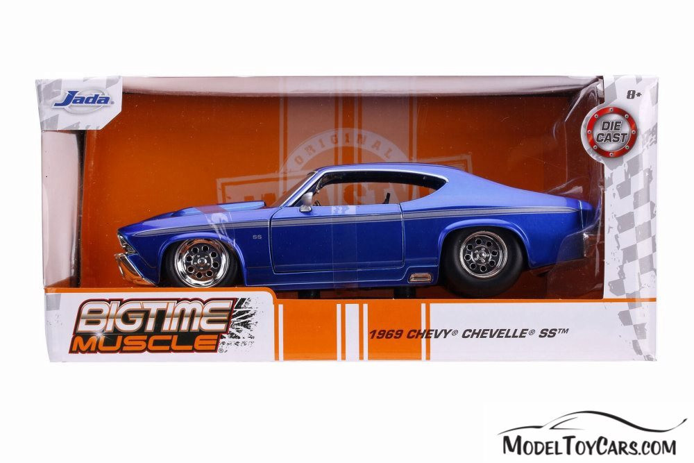 1969 Chevy Chevelle SS Hardtop, Candy Blue - Jada 31455 - 1/24 ...