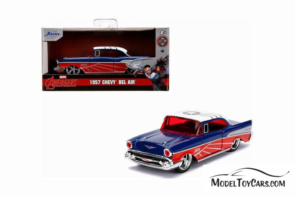 1957 Chevy Bel Air, Falcon - Jada 31762 - 1/32 scale Diecast Model