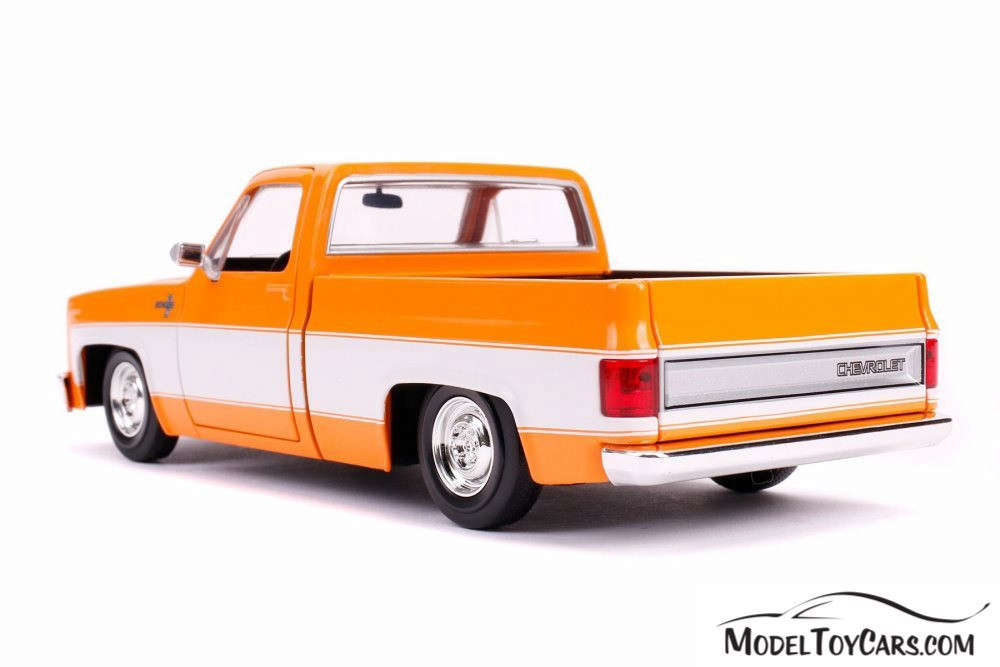 1985 Chevy C10 Pickup Stock, Orange - Jada 31623DP1 - 1/24 scale Diecast Model Toy Car