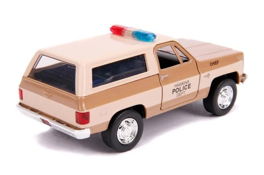 Chevy Blazer Hawkins Police Dept, Stranger Things - Hopper's - Jada 31114 - 1/32 scale Diecast Model Toy Car