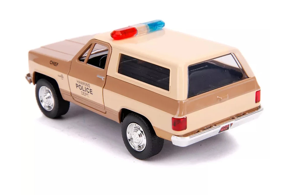 Chevy Blazer Hawkins Police Dept, Stranger Things - Hopper's - Jada 31114 - 1/32 scale Diecast Model Toy Car