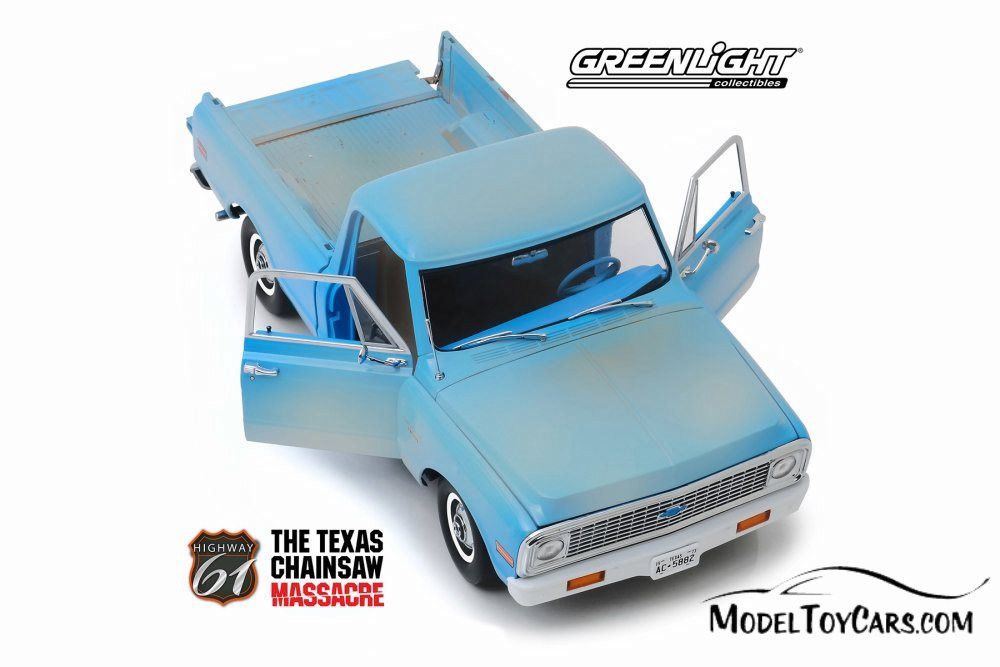 1971 Chevy C-10 Pickup Truck, The Texas Chainsaw Massacre - Greenlight  HWY18014 - 1/18 Diecast Car