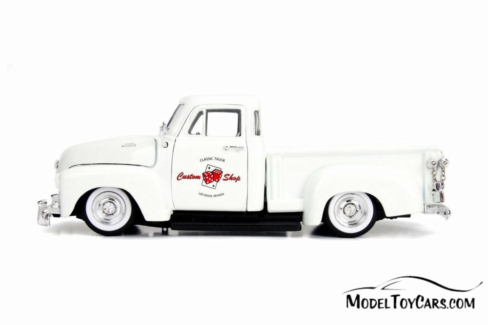 1953 Chevy 3100 Pick Up 'Custom Shop', Pearl White - Jada 99039DP1 - 1/24 scale Diecast Model Toy Car